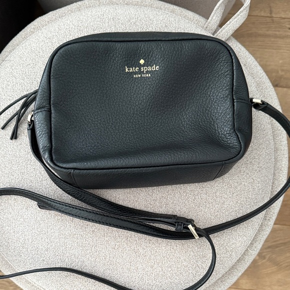 Kate Spade Black Pebbled Leather Crossbody Bag - Picture 7 of 10